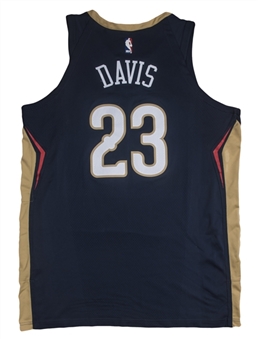 2017-18 Anthony Davis Game Used New Orleans Pelicans Icon Jersey Photo Matched To 3 Games (MeiGray & Resolution Photomatching)